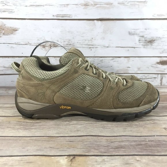 Garmont Vibram Hiking Boots Womens Size 8.5 Outdoors Trail Leather Lace Up Beige - Picture 5 of 12